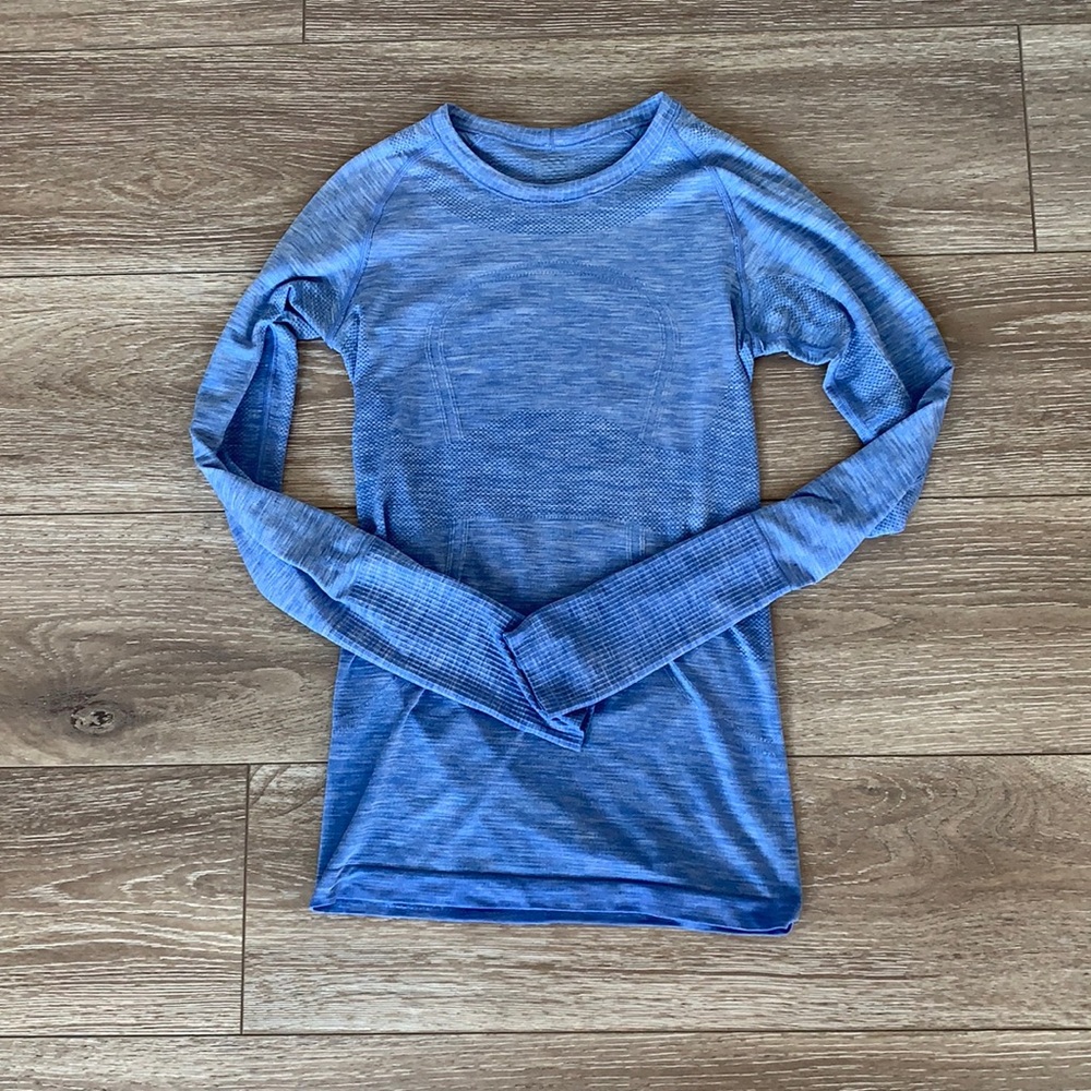 lululemon athletica Blue Long Sleeve swiftly tech